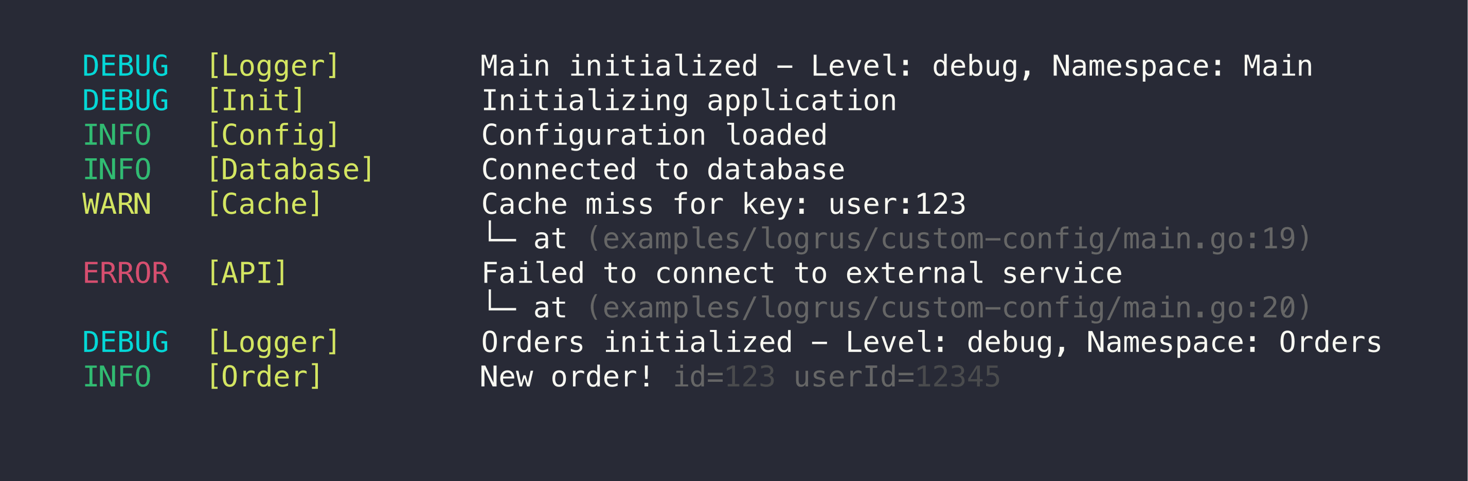 pretty-go-log: Pretty logs for golang
